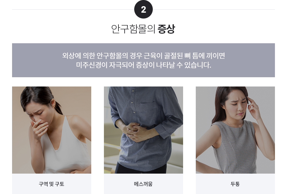 안구함몰의 원인과 증상